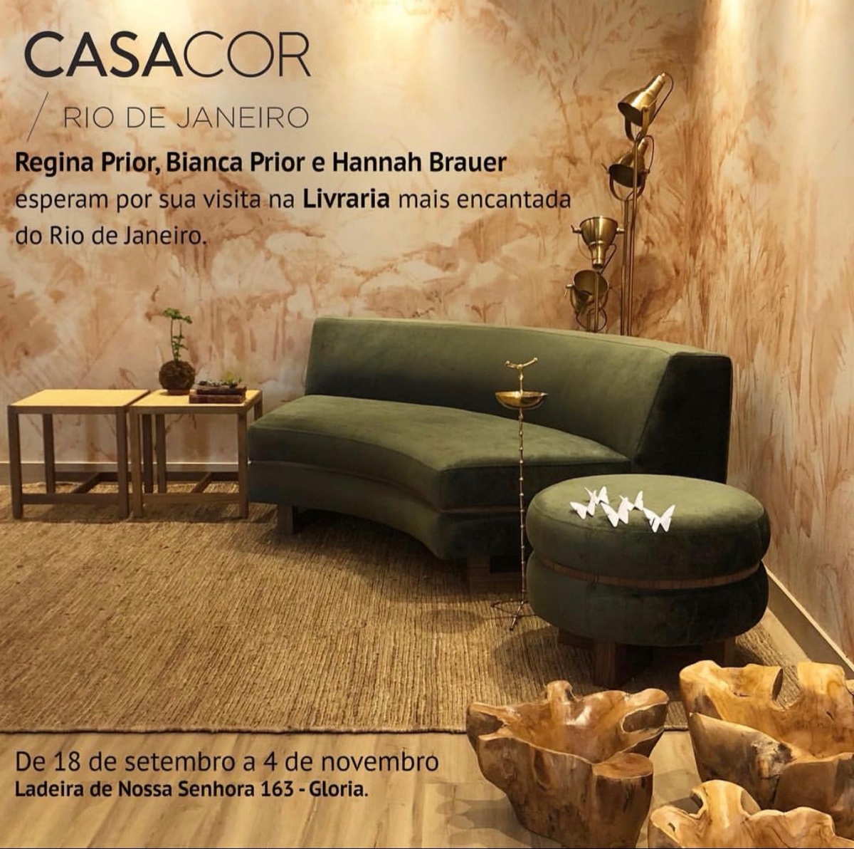CASACOR Rio de Janeiro: Livraria assinada por Regina Prior, Bianca Prior e Hannah Brauer