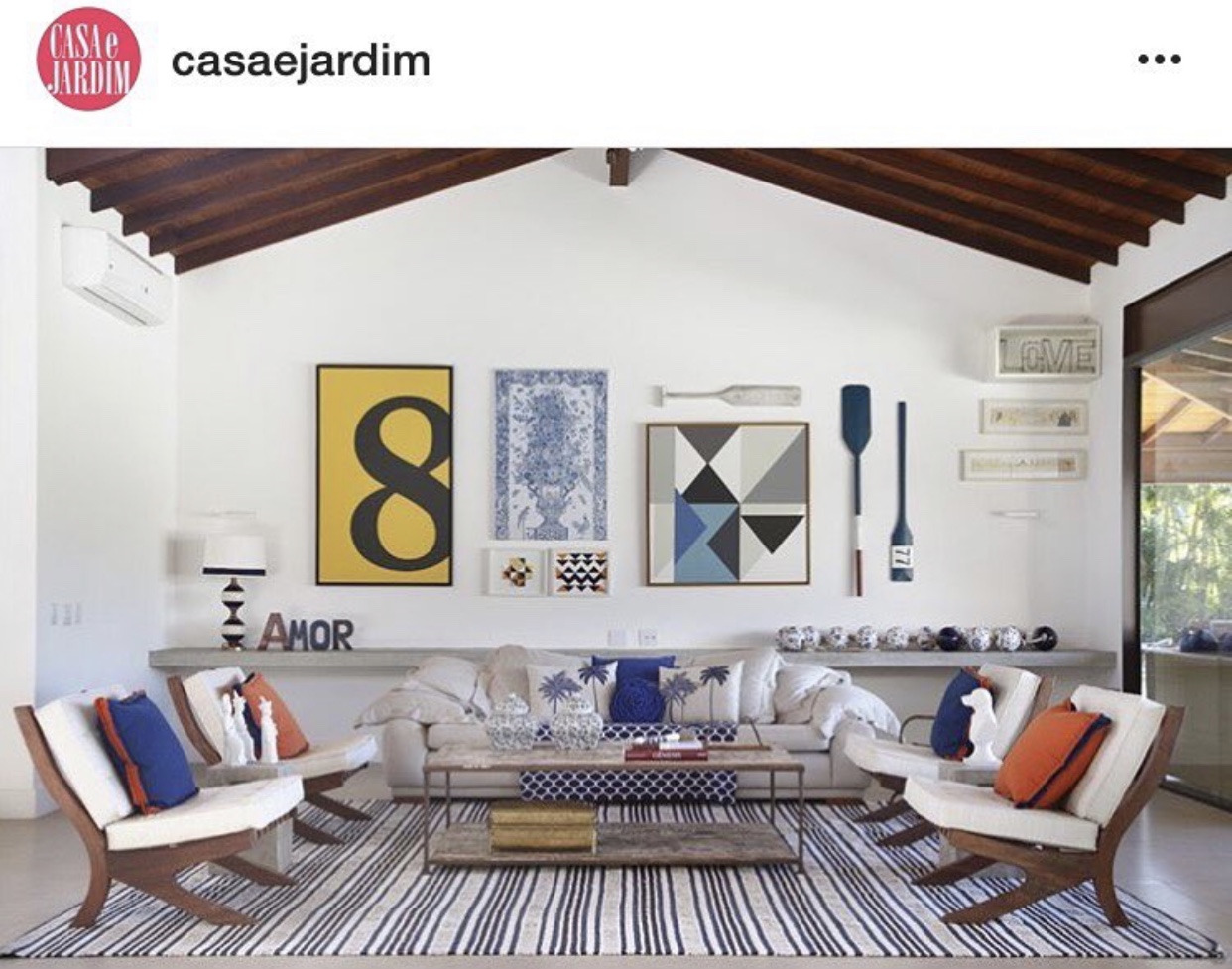 Projeto da RBP publicado no perfil de Instagram da revista Casa e Jardim